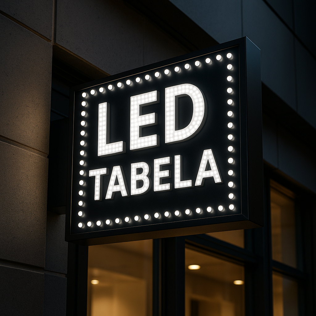 Tabelada Kullanılan LED Sistemleri – 2025’in En Parlak Reklam Teknolojisi