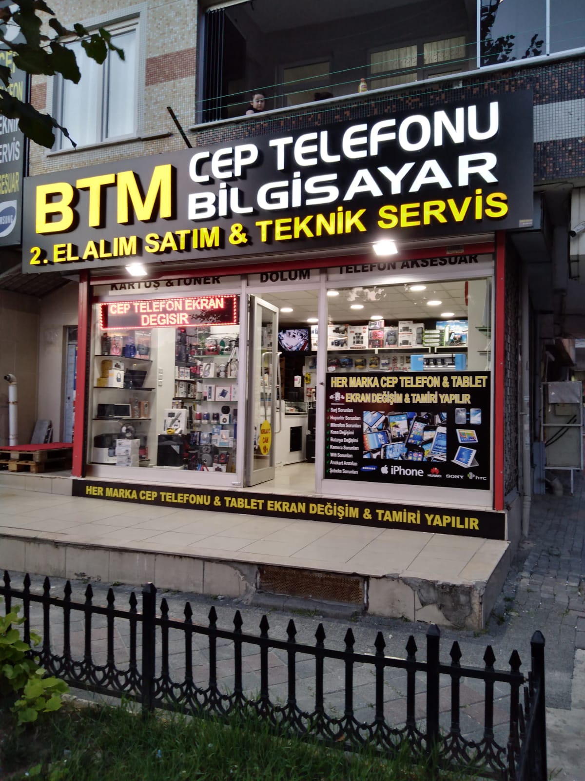 BTM Cep Telefonu Bilgisayar Servis Kutu Harf Tabela | Antik Reklam Referans Çalışması - ANTİK REKLAM