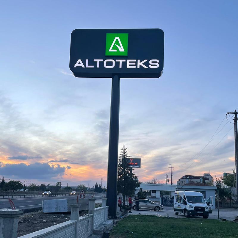 Altoteks Totem Tabela | Antik Reklam - ANTİK REKLAM