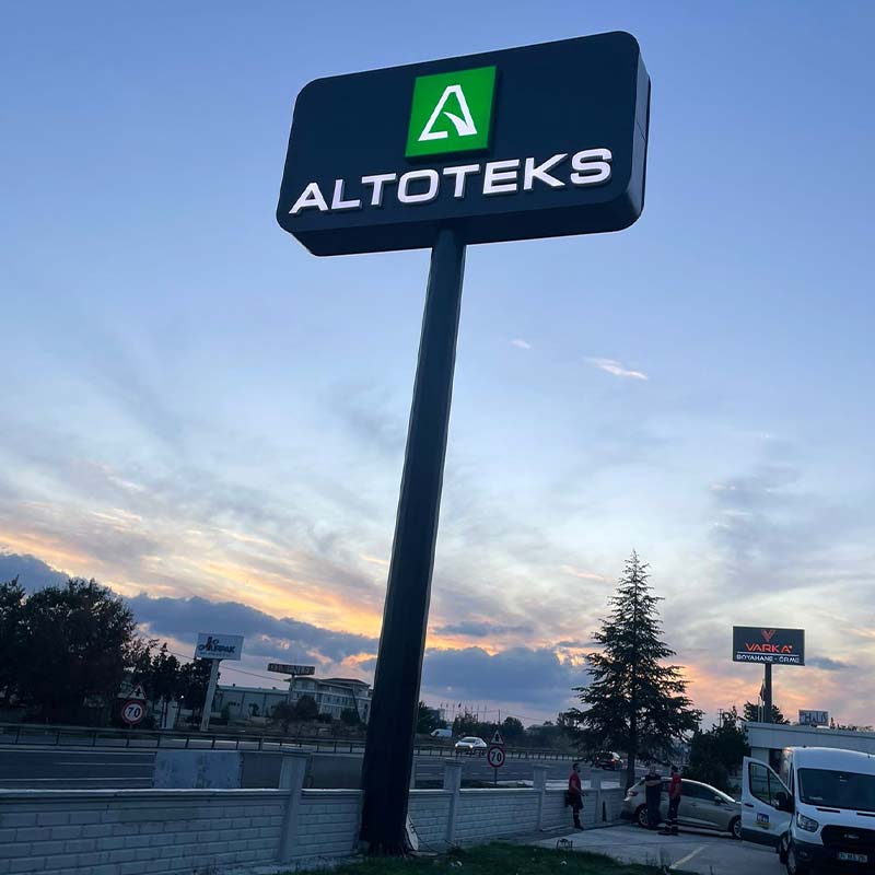 Altoteks Totem Tabela | Antik Reklam - ANTİK REKLAM