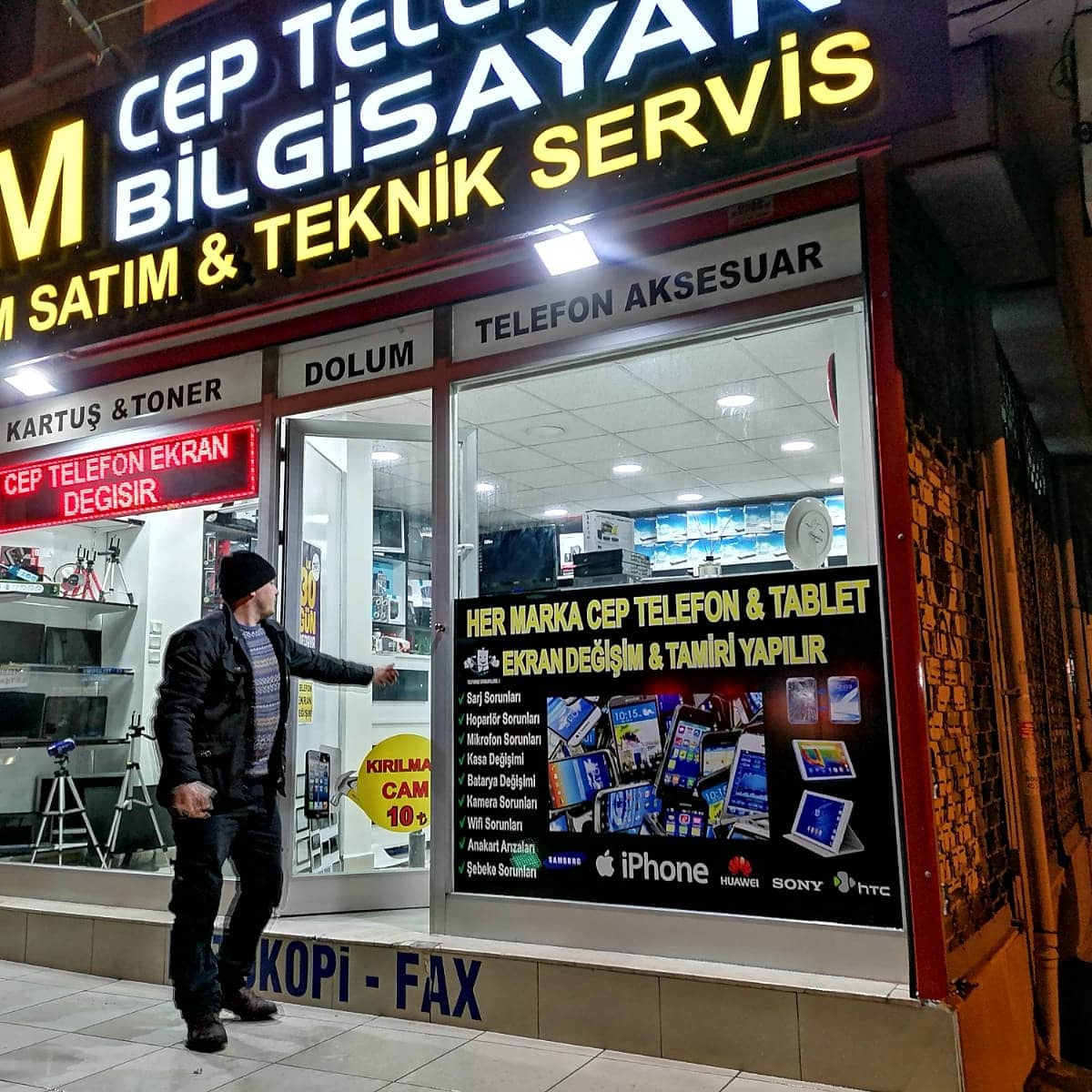 BTM Cep Telefonu Bilgisayar Servis Kutu Harf Tabela | Antik Reklam Referans Çalışması - ANTİK REKLAM