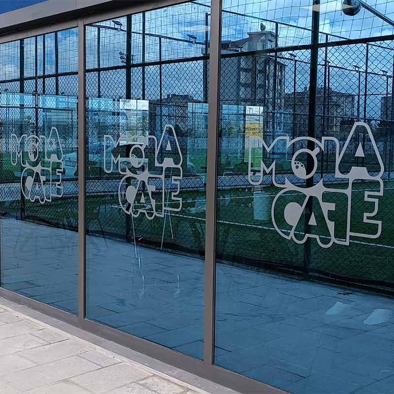 Başakşehir Mola Cafe Cam Giydirme | Antik Reklam - ANTİK REKLAM