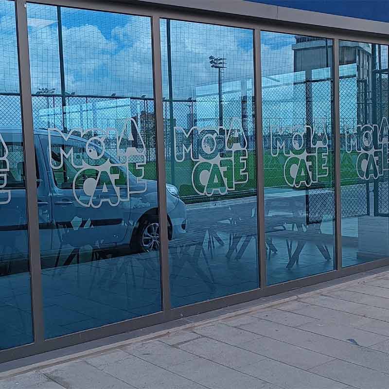 Başakşehir Mola Cafe Cam Giydirme | Antik Reklam - ANTİK REKLAM