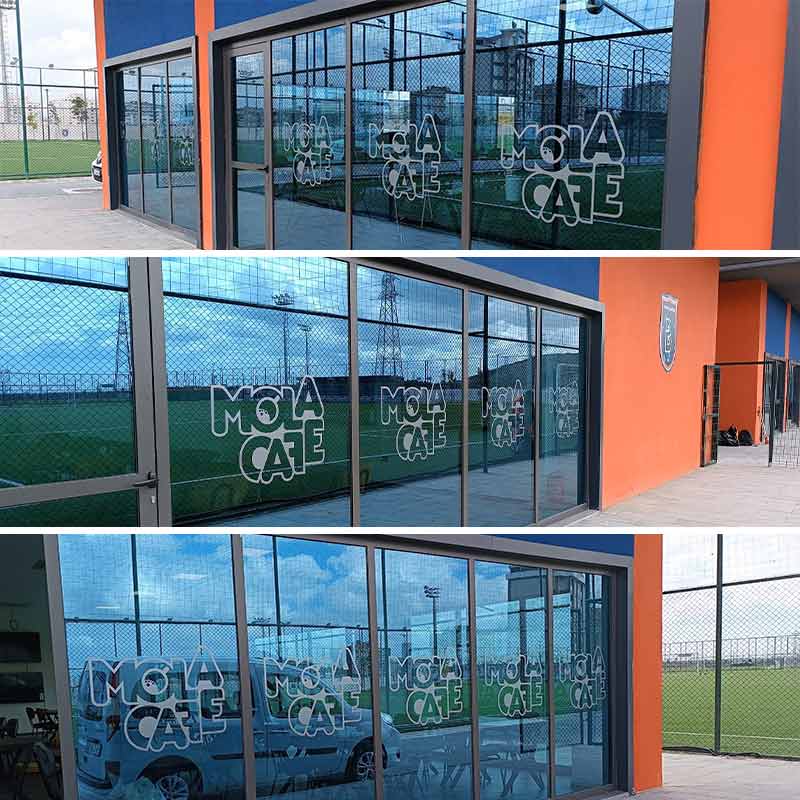 Başakşehir Mola Cafe Cam Giydirme | Antik Reklam - ANTİK REKLAM